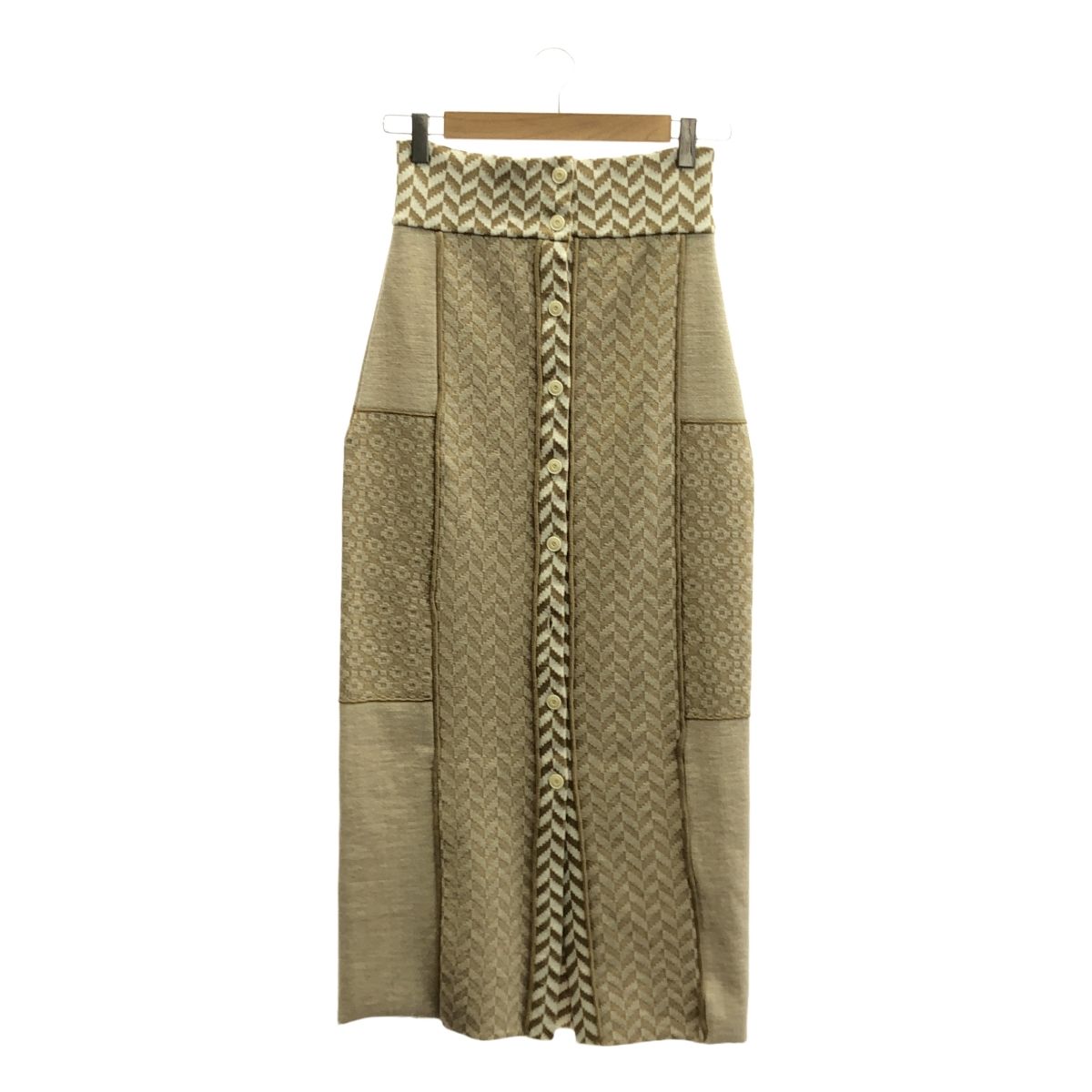 美品】 TAN / タン | 2020AW | 総柄 モザイクパターン フロント 美品】 TAN / タン | 2020AW | 総柄 モザイクパターン フロント