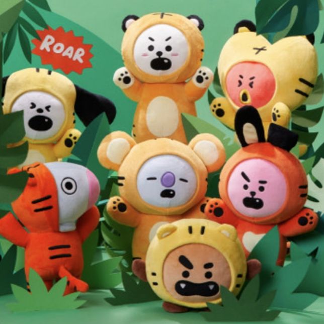 柄デザイン無地BT21 X FRAGMENT SHOOKY パーカー Ｌサイズ シューキー