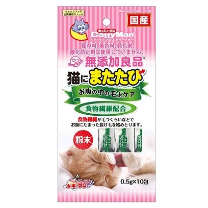 同梱不可 36個セット ドギーマンハヤシ キャティーマン無添加 猫にまたたびお腹の中の毛玉ケア0.5gX10包