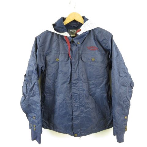 KICKS KIXISM＆KIXGIRL 20TH スキーウェア スノボ ジップアップ ブルゾン 長袖 紺 M *A256
