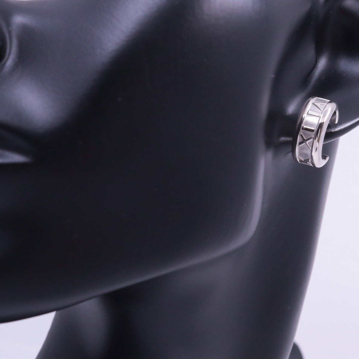 ★美品★【ティファニー】 アトラス フープ スタッド ピアス 刻印 925 片耳 極美品】ティファニー アトラスフープピアス片耳 メンズ