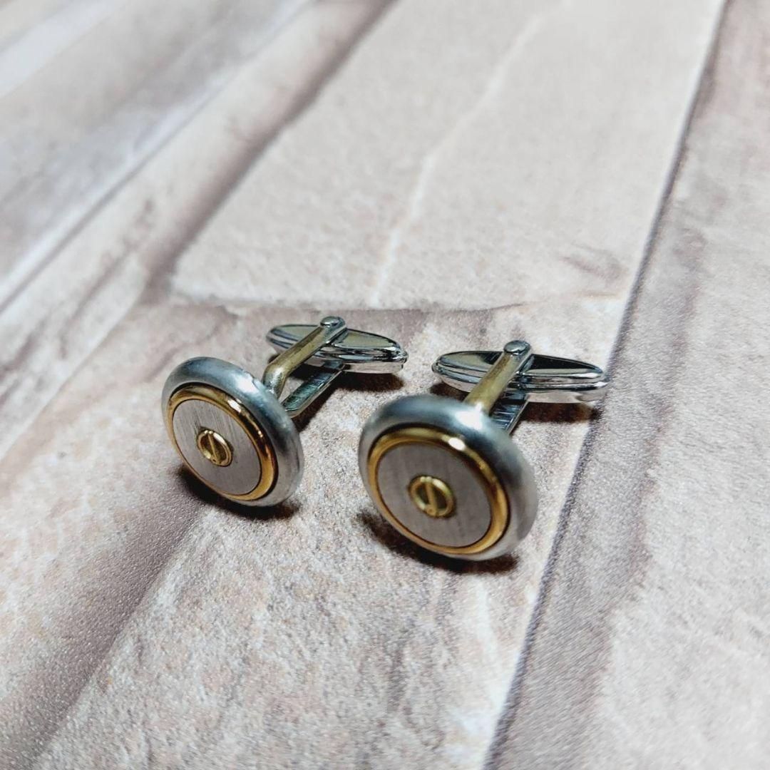 dunhill ダンヒル カフスボタン シルバー×ゴールド 高級感 - メルカリ