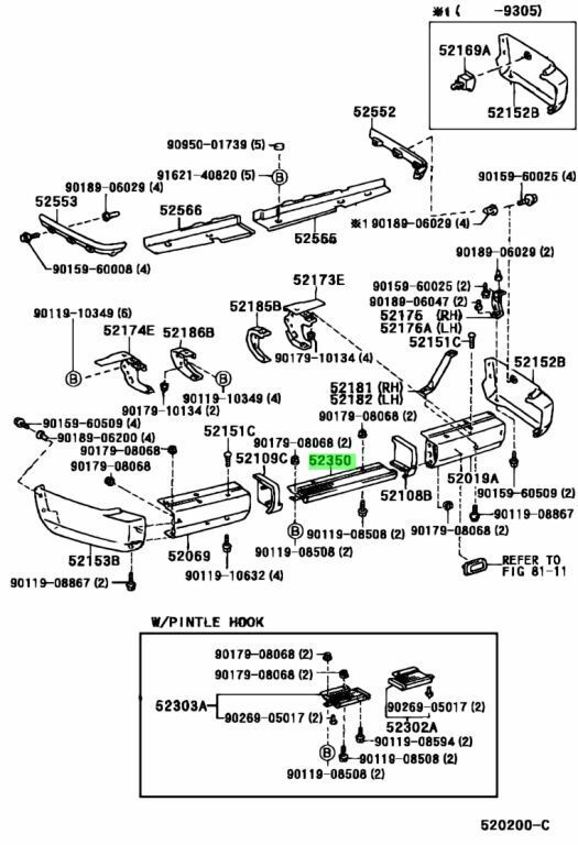 ●未使用 トヨタ FJ75 LJ7# HZJ7# PZJ7# KZJ7# 70 ランドクルーザー ランクル 純正 リアバンパー ステップASSY カバー 1990/01-2004/08