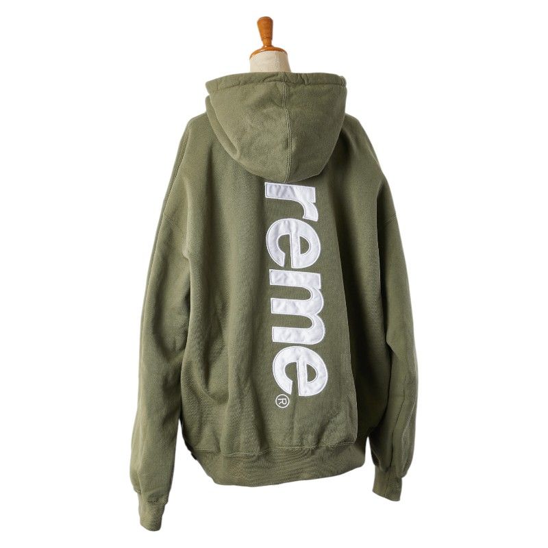 シュプリーム 23AW Satin Applique パーカー フーディー パンツ