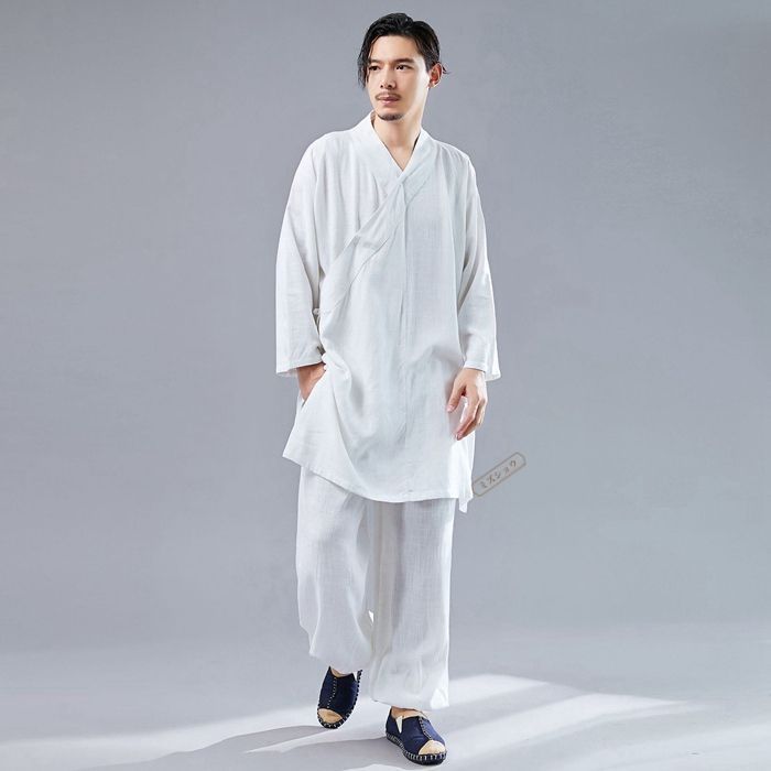 セットアップ メンズ 上下セット 綿麻 甚平風 和風 羽織 作務衣 男性用 カジュアル おしゃれ 夏用 大きいサイズ 夏祭り 花火大会 部屋着 メ
