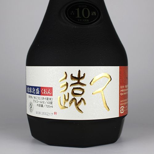 泡盛　久遠10年古酒　43度720ml 多良川 琉球泡盛 多良川（たらがわ）十年古酒 久遠（くおん） 43度