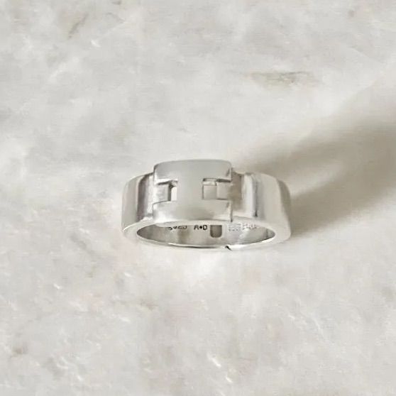 エルメス 指輪 ニューヘラクレス リング シルバー H ロゴ 925 銀 2 
