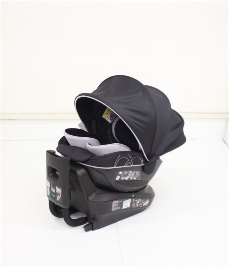 エールベベ クルット4i グランス プラチナブラック BF885 ISOFIX 新生児OK カーメイト クリーニング済み A0320516