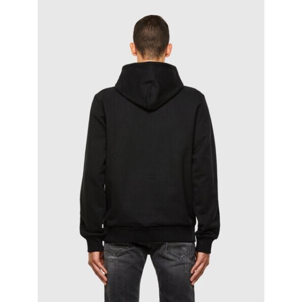 ディーゼル DIESEL パーカー M S-GIRK-HOOD-N4 デニムテープブラック 