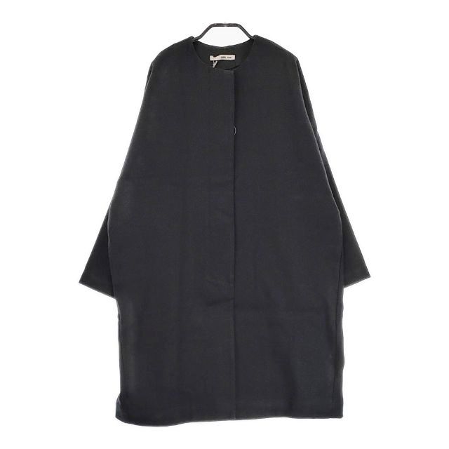 evam eva E241T025 linen cotton no-collar coat 定価39600円 リネン  