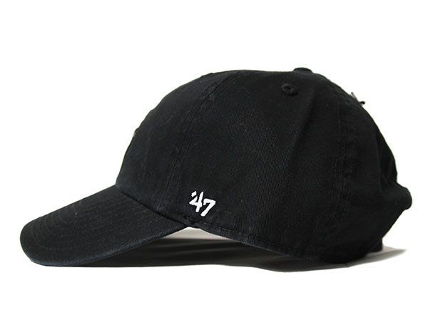 ’47 (フォーティセブン) FORTYSEVEN ホワイトソックス (シカゴ) キャップ 帽子 White sox ’47 CLEAN UP Black x Black&White Logo メジャーリーグ MLB ベースボール