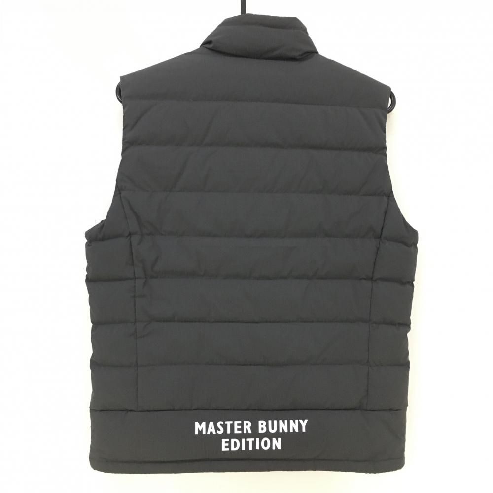 超美品】マスターバニー ダウンベスト 黒 織生地 ダウン88％ メンズ 5  