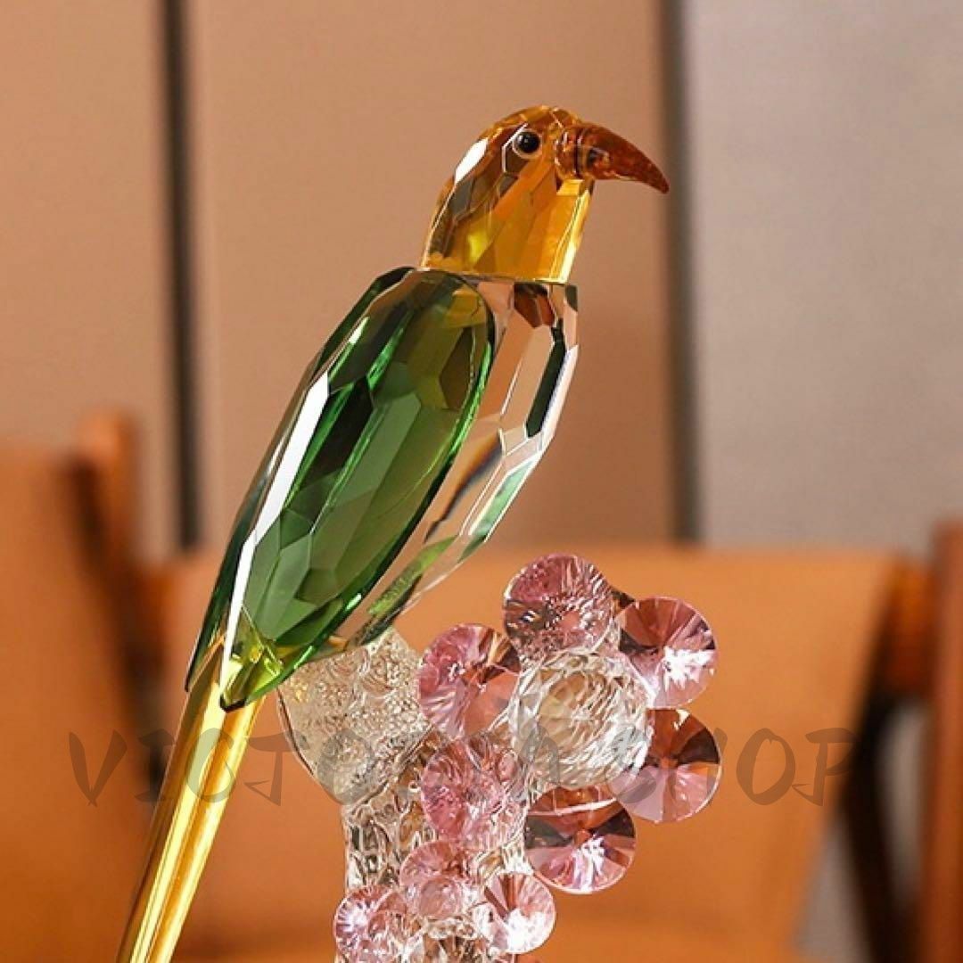 高級希少 ガラス 鳥 置物 鳥 置物 オブジェ ガラス かわいい インテリア 雑貨 ガラスの