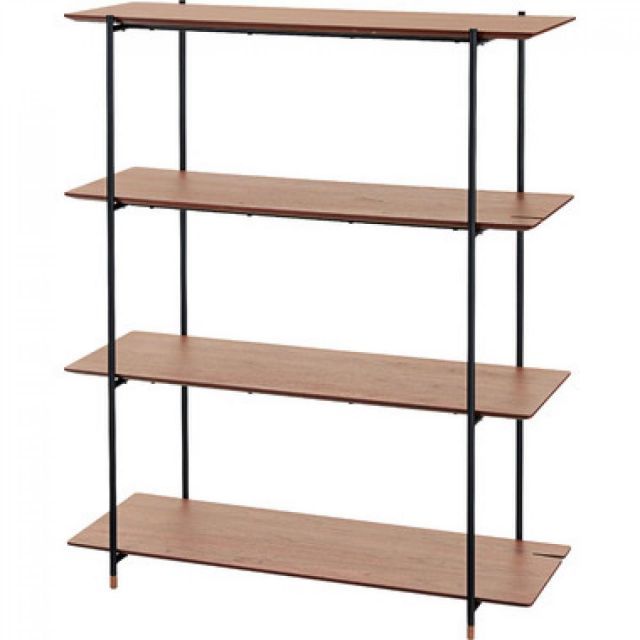 東谷 Azumaya ルカ シェルフ ４段 ウォルナット JPB-102WAL 新生活 おしゃれ 模様替え 映え