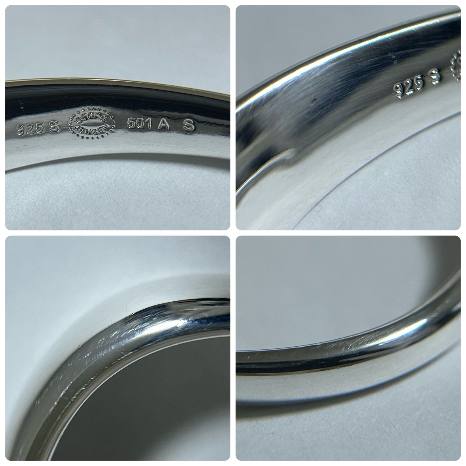  Jansen シルバーバングル　Curve 501A Sサイズ Georg Jansen シルバーバングル Curve 501A Sサイズ - メルカリ