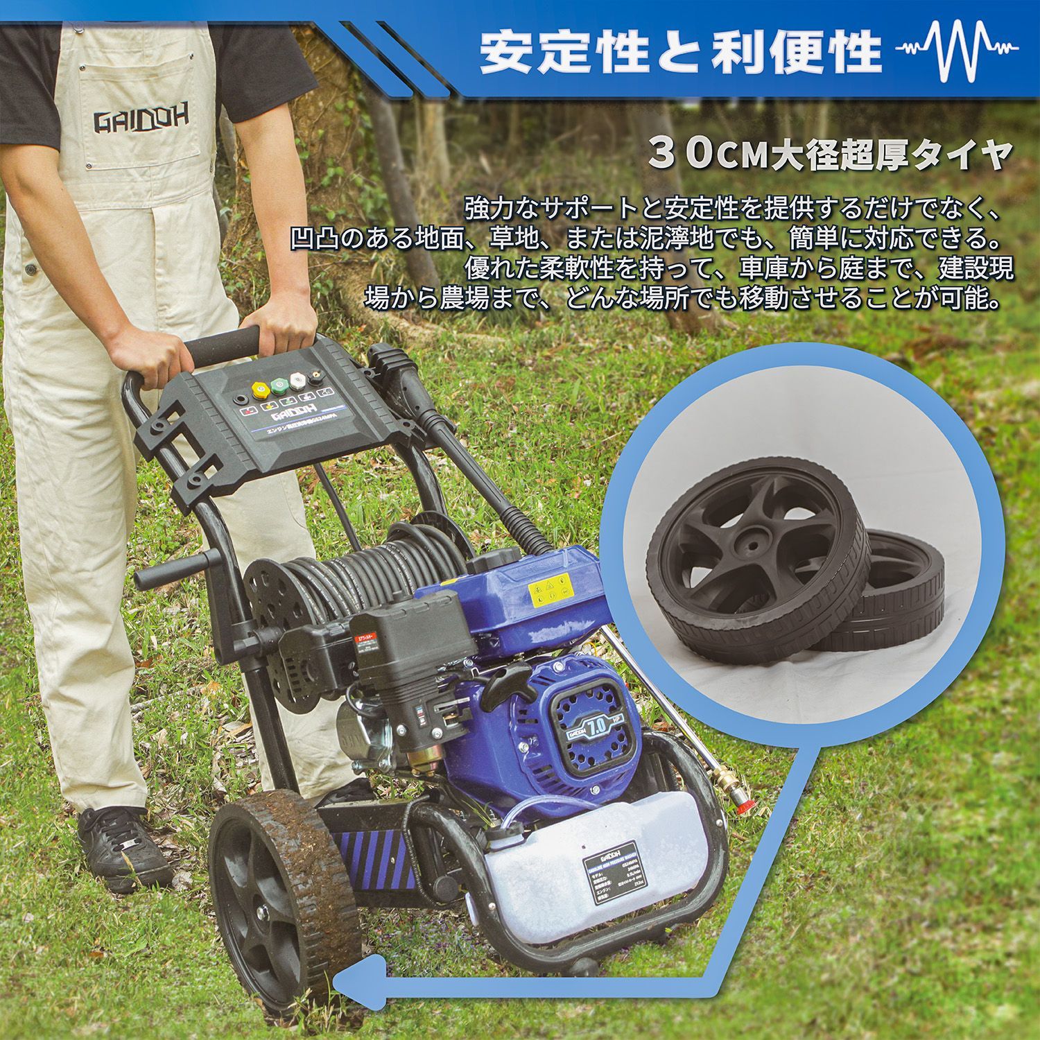 Gaidohエンジン式高圧洗浄機 24MPAガソリンエンジン7.0馬力 純銅製 Amazon | Gaidohエンジン式高圧洗浄機 24MPAガソリンエンジン7.0馬力