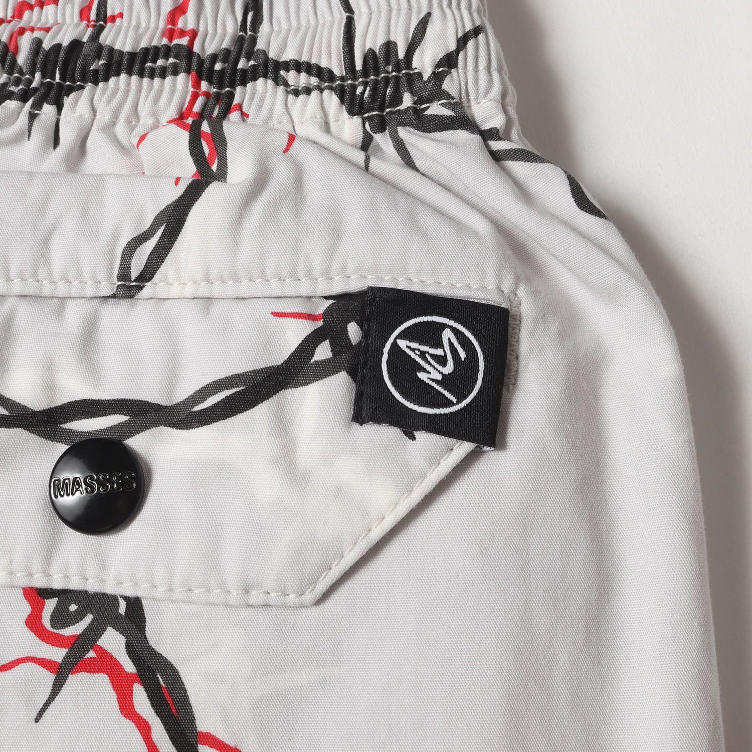 M&M×MASSES SHORTS WIRE サイズM グレータグ付き