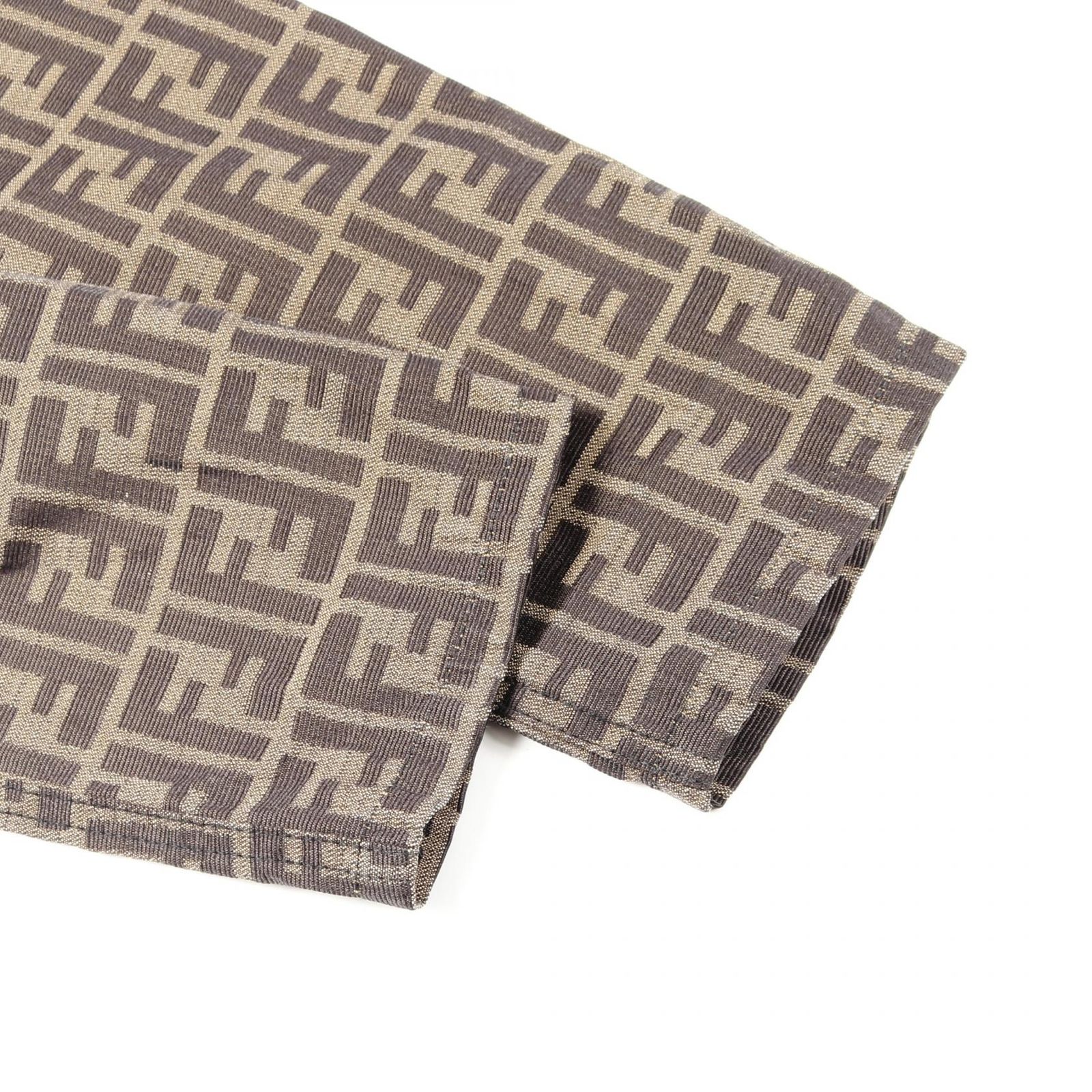 フェンディ FENDI パンツ ズッカ柄 ブラウン コットン ズッカ柄パンツ レディース Used B DECORATOM_COM_BR