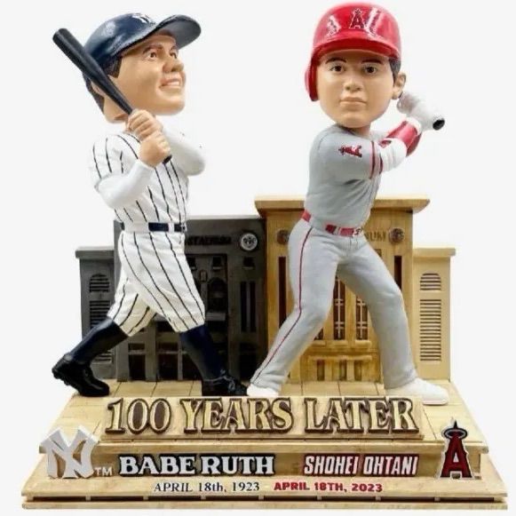 大谷翔平　ボブルヘッド　ベーブルース  限定２１６個 Amazon.co.jp: 希少)大谷翔平 ベーブルース ダブル