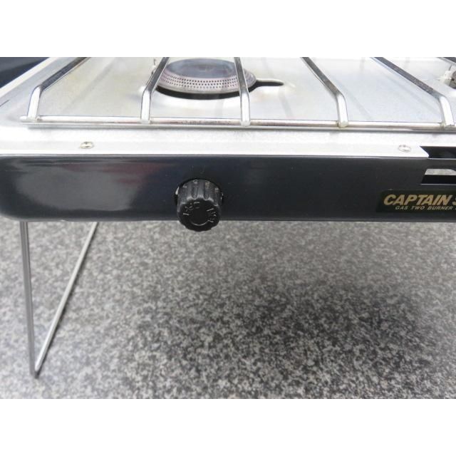 CAPTAIN STAG モルジェガス ツーバーナー コンロ M-8805 CAPTAIN STAG ガスツーバーナーコンロ M-8805 - バーベキュー