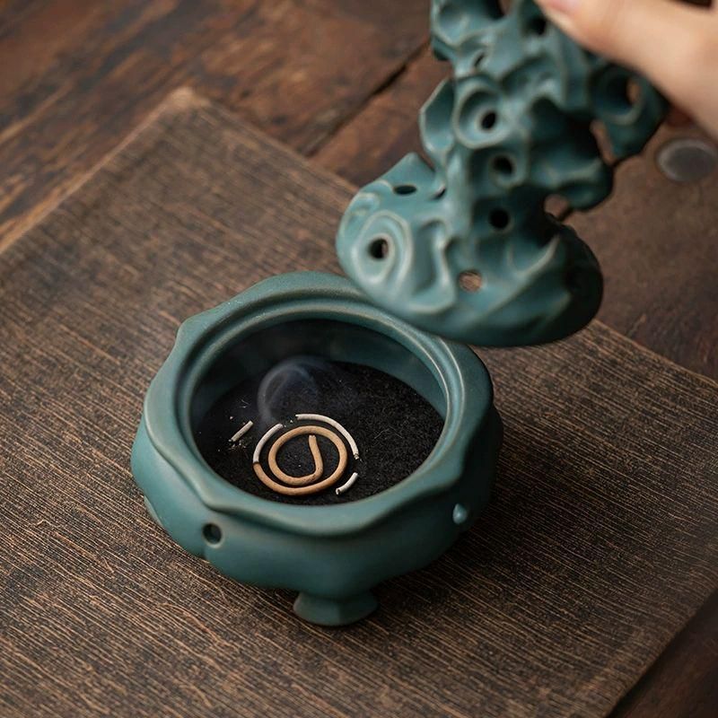 太湖石盤香炉 香炉 沈香 香道具 装飾品 工芸品 美術品 置物 陶磁器 太湖石香炉 香り炉 香道具 装飾品 工芸品 置物 - メルカリ