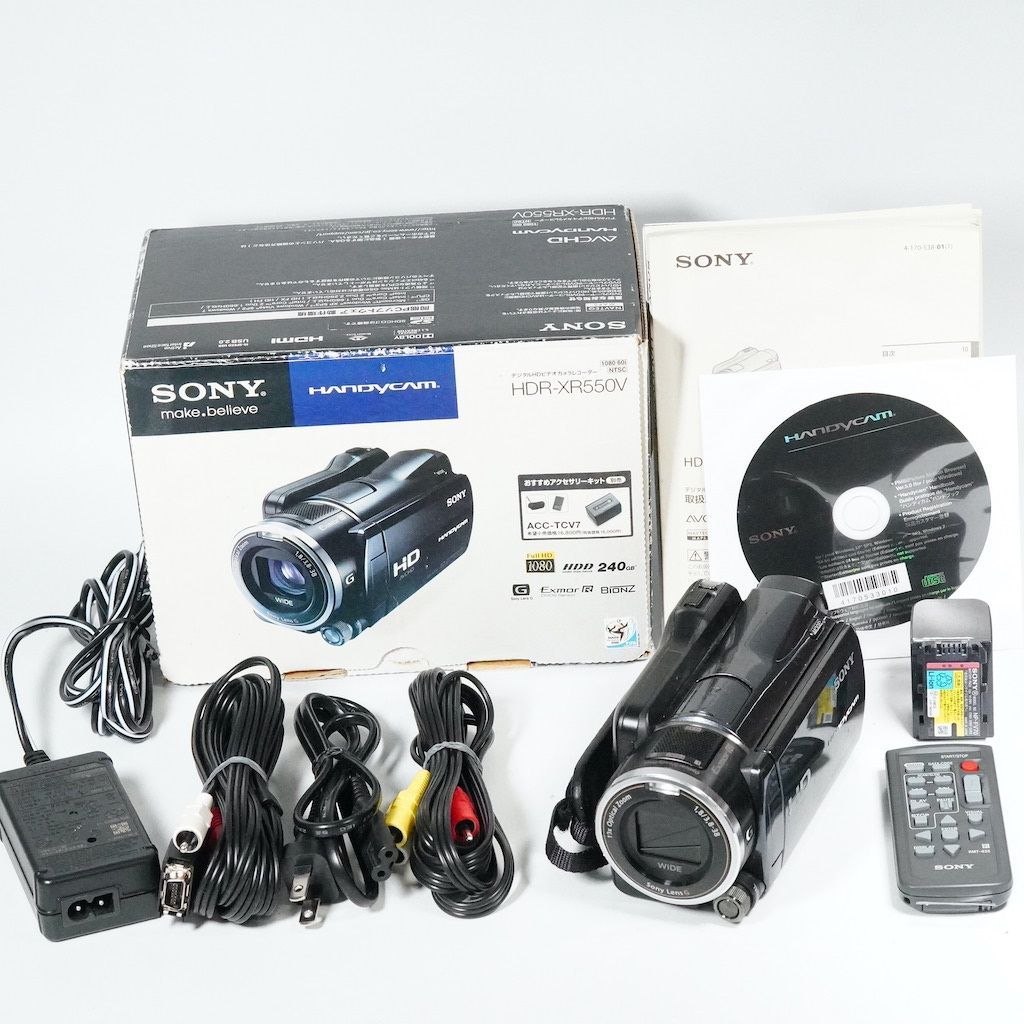 SONY ソニー HDR-XR550V ブラック 返金保証 |1694