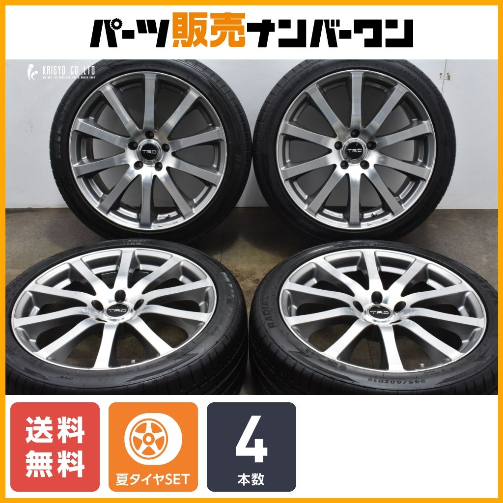 送料無料】TRD TF4 19in 8J +47 PCD114.3 MINERVA RADIAL F205