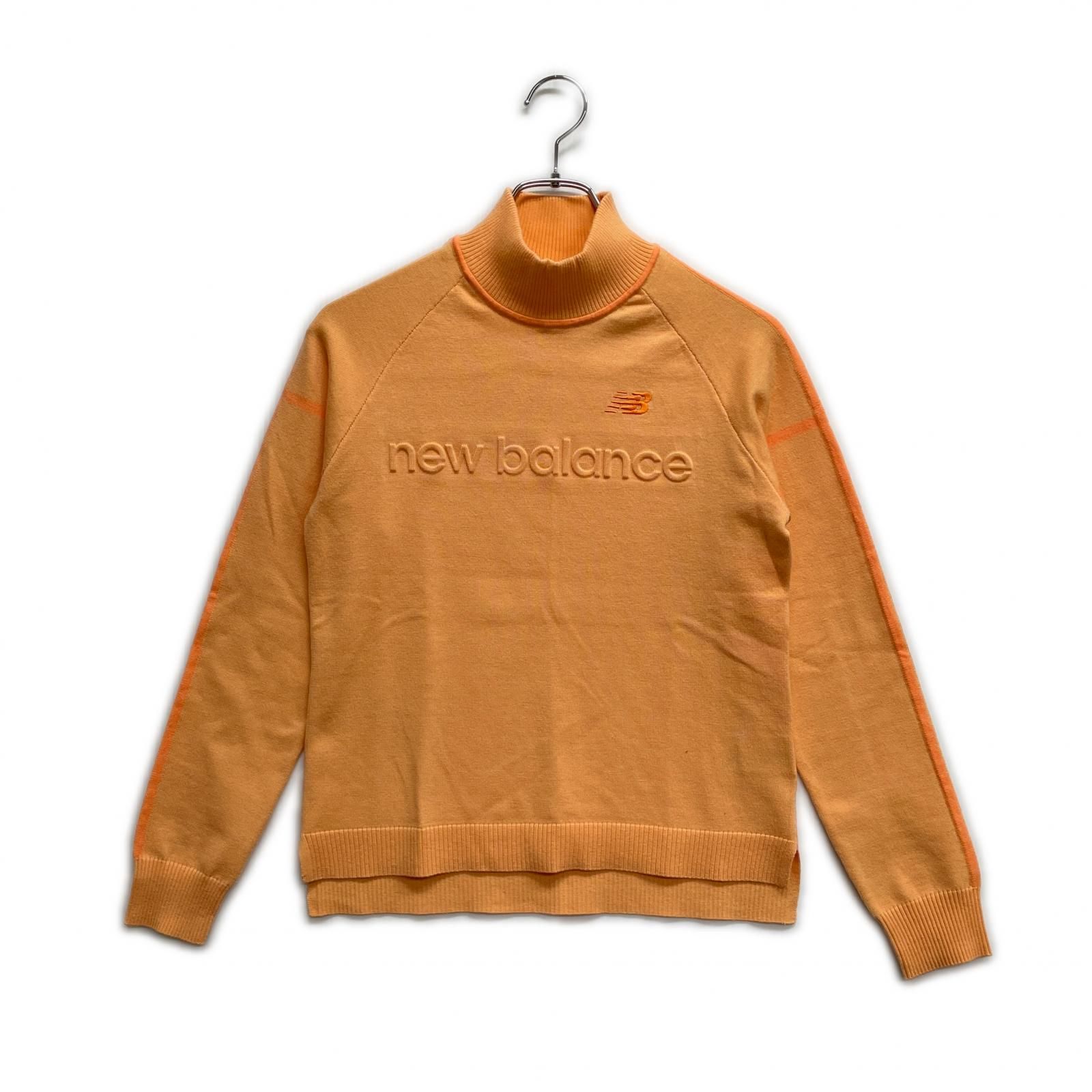 レディース ニューバランスゴルフ New Balance golf セーター 1 M オレンジ系 ハイネック ラインデザイン