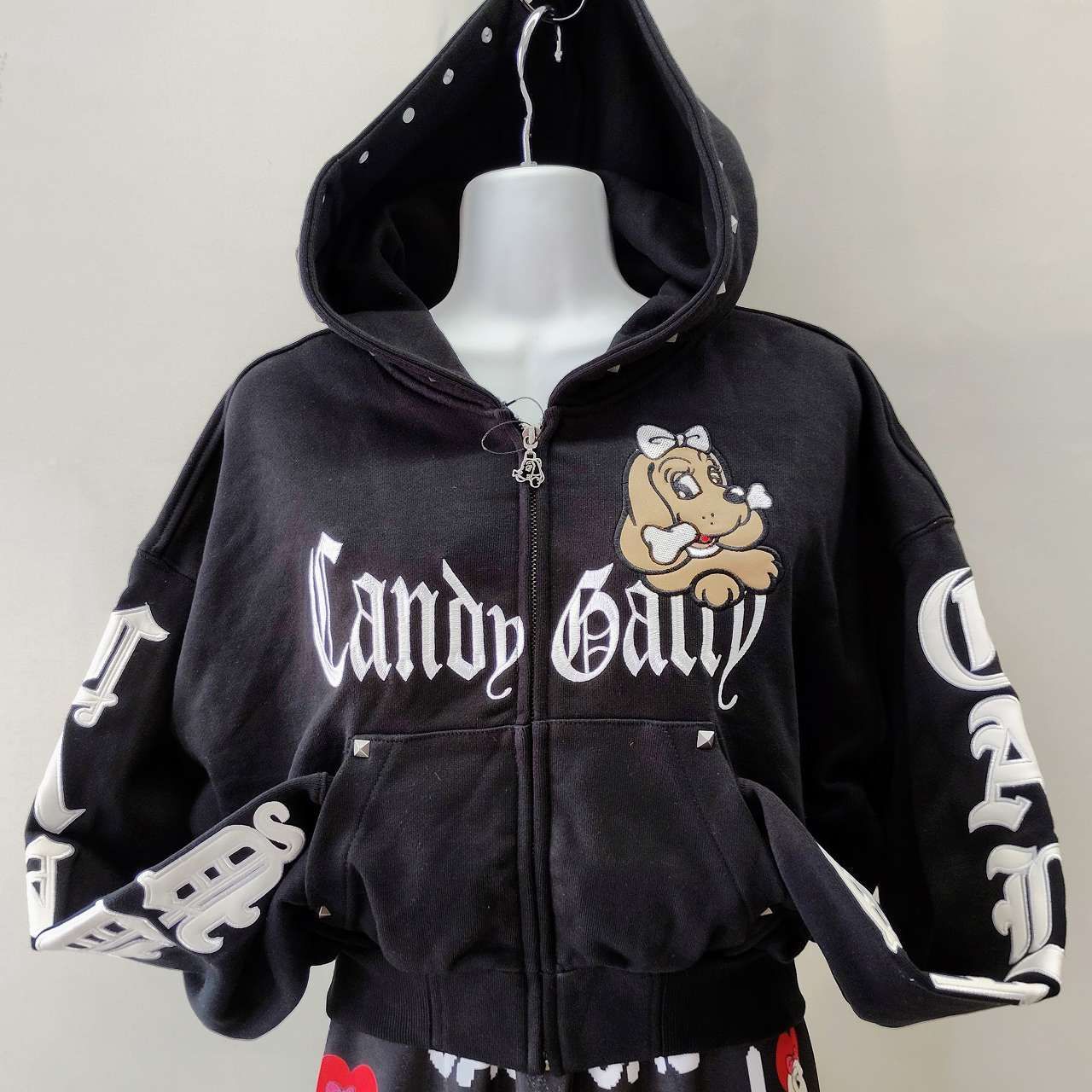 キャンディガルフィー CANDYGALFY エンジェルギャルパーカー 黒 Fサイズ メス犬サイズ