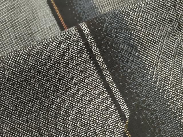 平和屋着物○本場大島紬 9マルキ 変わり縞 正絹 逸品 CAAU2938yc