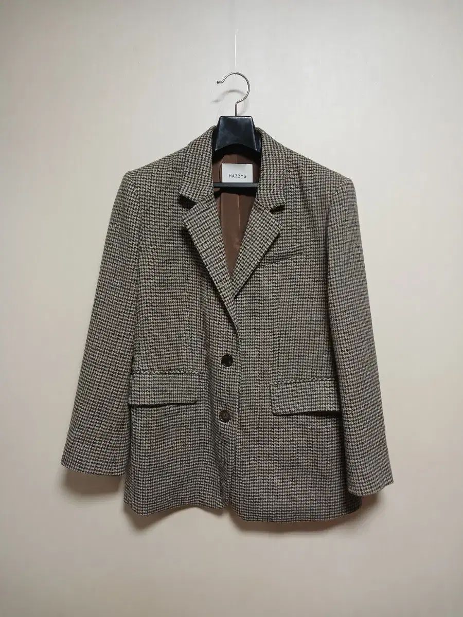 HAZZYS へジス ハウンドトゥース チェック ジャケット 85