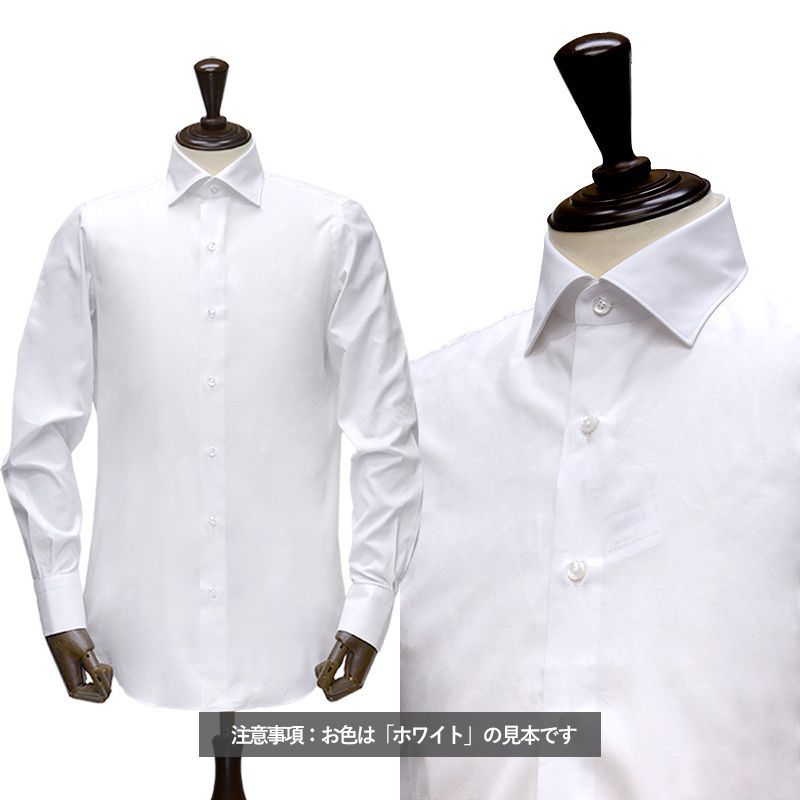 全サイズあり【新品未使用】フィナモレ 通年 ブロード ドレスシャツ