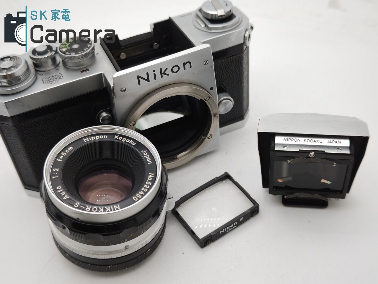 Nikon F アイレベル 641万 + NIKKOR-S Auto 5cm F2 非Ai PAT.PEND. 9枚絞り フード付 ニコン - メルカリ