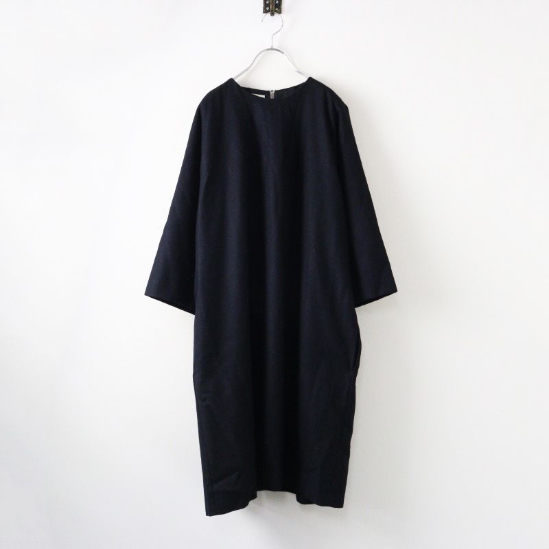 JPタグ ドリスヴァンノッテン DRIES VAN NOTEN ウールワンピース S|ダークネイビー ドレス セットゥユイットゥ 2400014412413