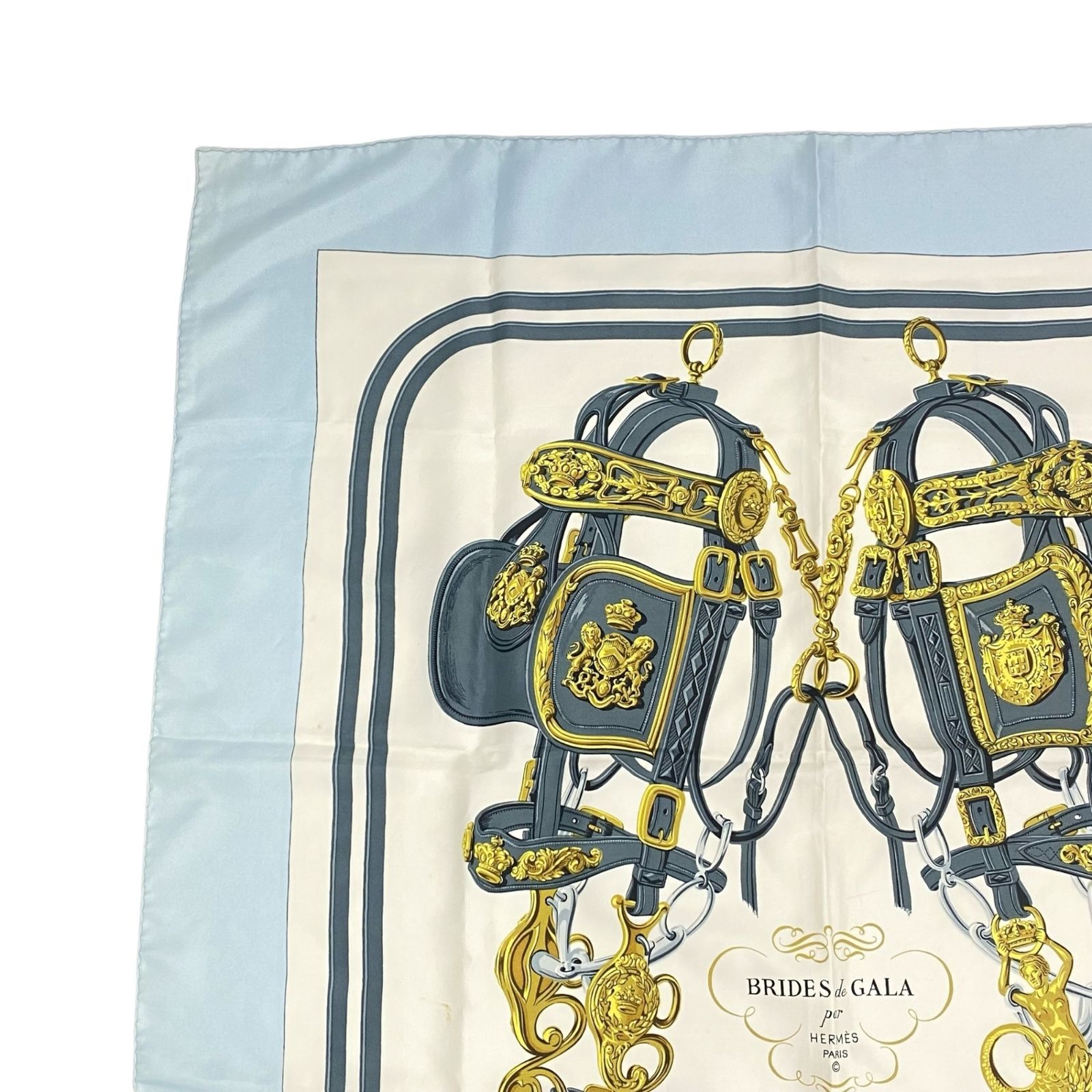 HERMES エルメス カレ90 シルク スカーフ BRIDES DE GALA