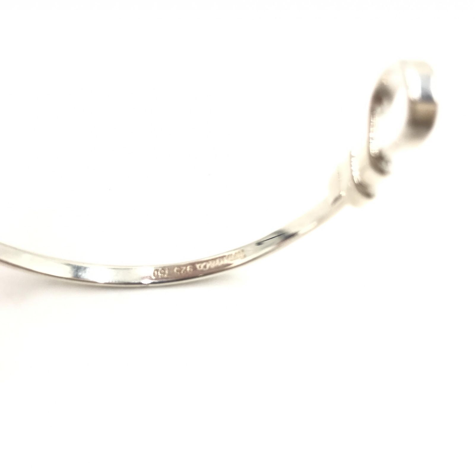 美品　ティファニー ブレスレット フック&アイ シルバー925×750  K18 TIFFANY&Co. ティファニー ブレスレット フック＆アイ バングル
