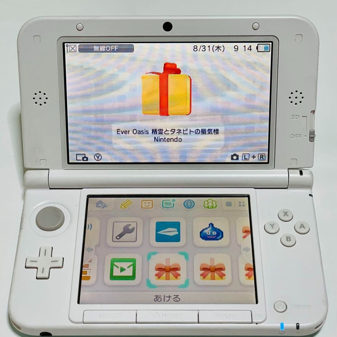 中古】ニンテンドー 3DS LL ミント×ホワイト ACアダプタ付 - サガミ