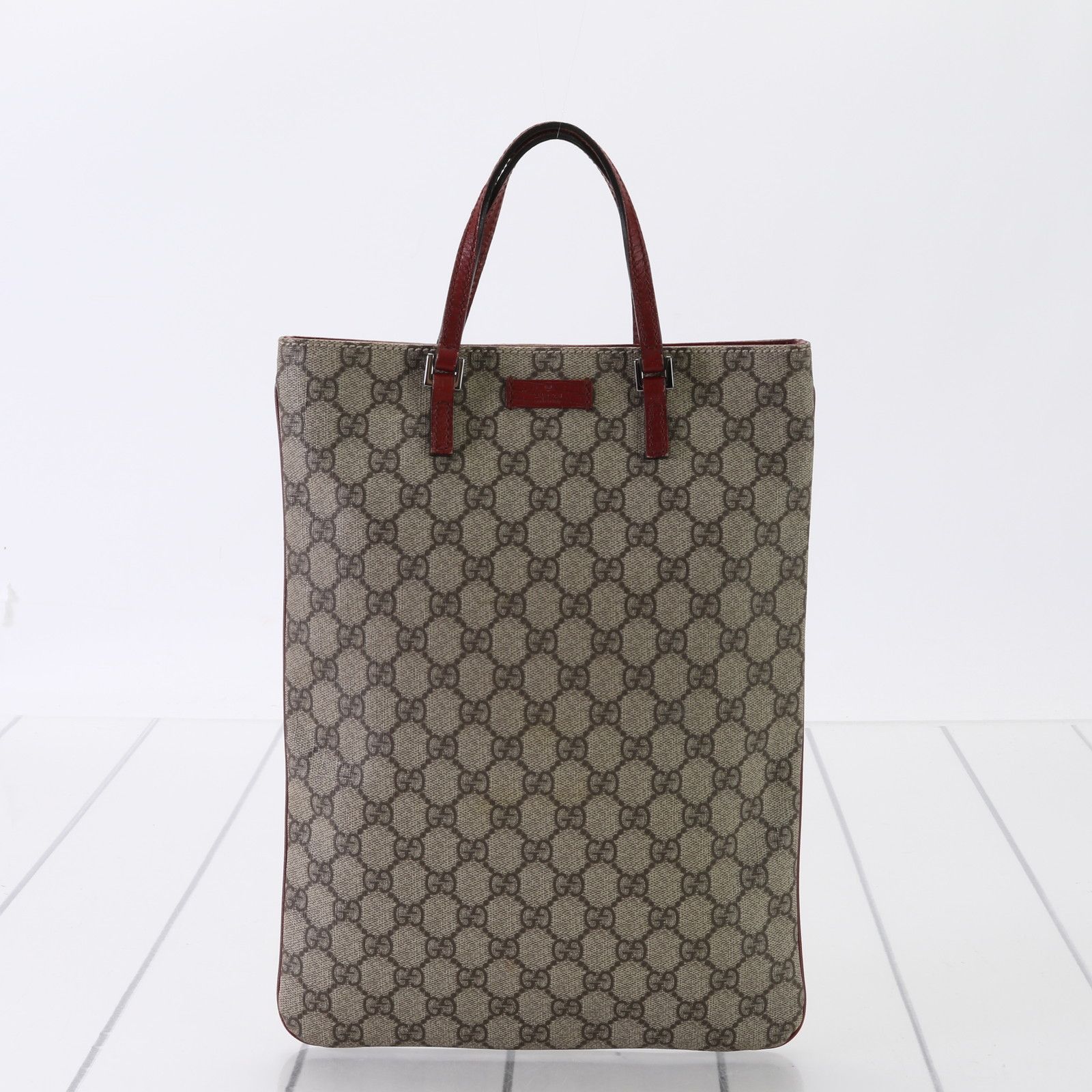 美品 グッチ GG スプリーム 117551 トート バッグ ショルダー ビジネス  