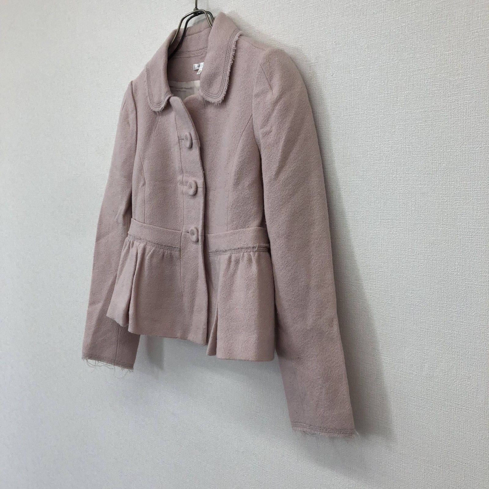 PAULE KA】ポールカ 36 ピンク系 レディース コート アウター 襟付き