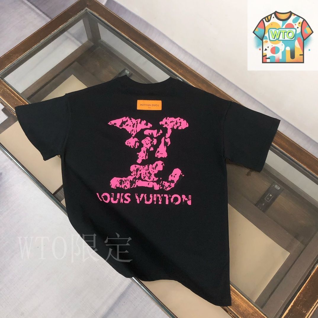 今日特価】Louis Vuitton 25SS 男女共通 前後ベロアップ印刷ロゴ