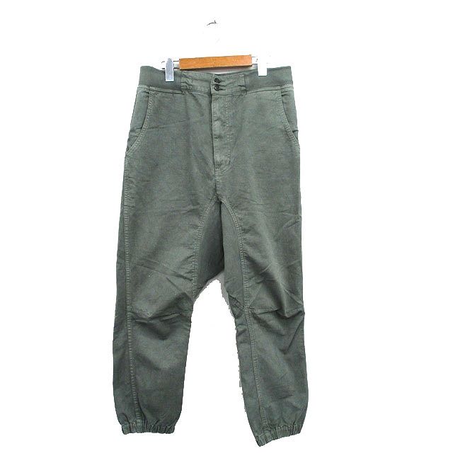 ズッカ zucca サルエルパンツ ジョガー コットン シンプル M グリーン 緑 /KT8