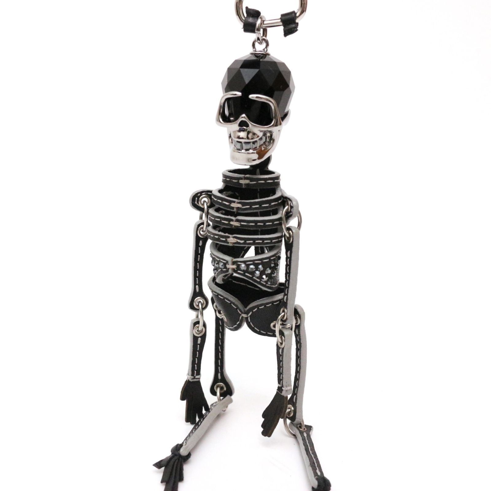 スワロフスキー SWAROVSKI N The Skull Pendant エヌ ザ スカル ペンダント ネックレス ドクロ 髑髏 メタルシルバー ブラック 黒 1111588 スワロフスキー N The Skull キーリング キーホルダー チャーム