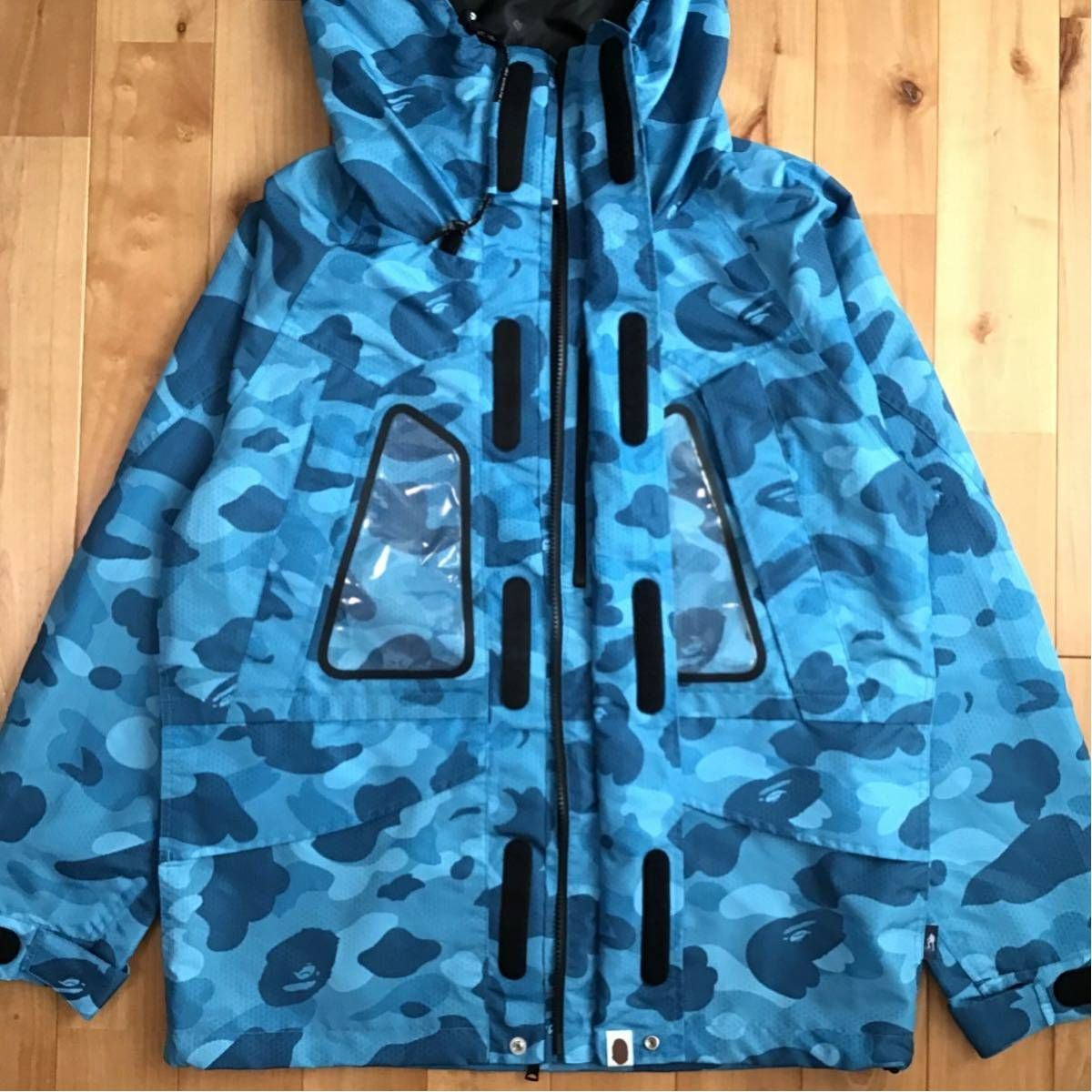 Honeycomb camo スノボジャケット Mサイズ a bathing ape BAPE hoodie snowboard jacket エイプ ベイプ アベイシングエイプ 迷彩