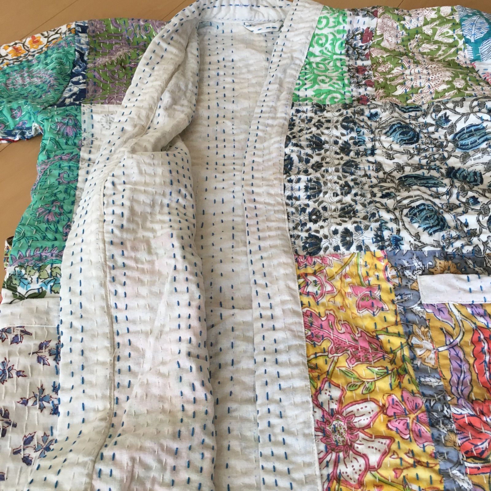 パッチワークデザイン ロングコート Children of the discordance】オーバーサイズ パッチワーク