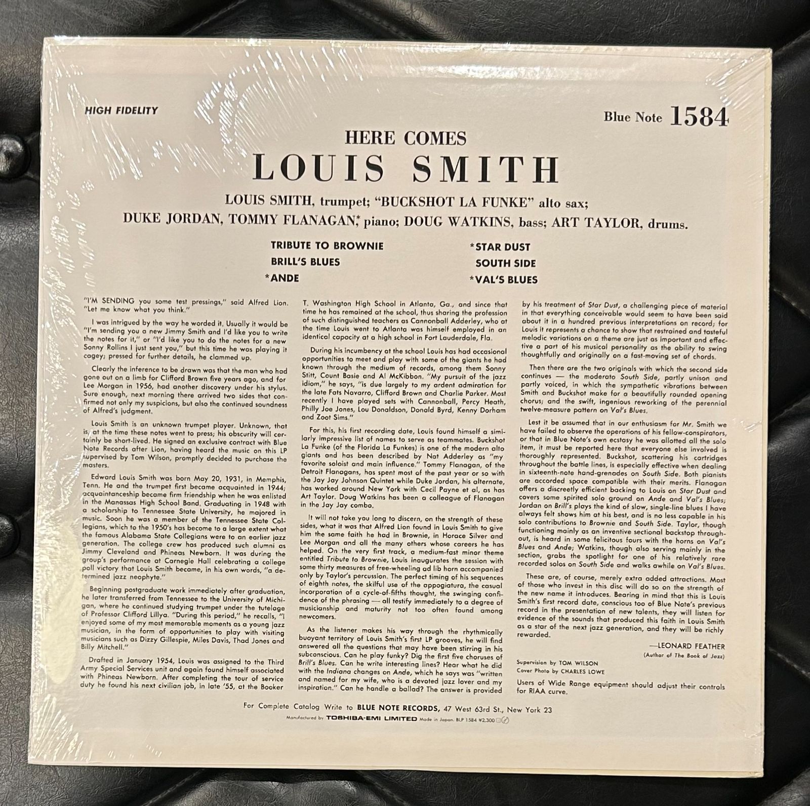 未開封レコード】ルイ・スミス 「ヒア・カムズ・ルイ・スミス」 Louis Smith Blue Note ブルーノート - メルカリ