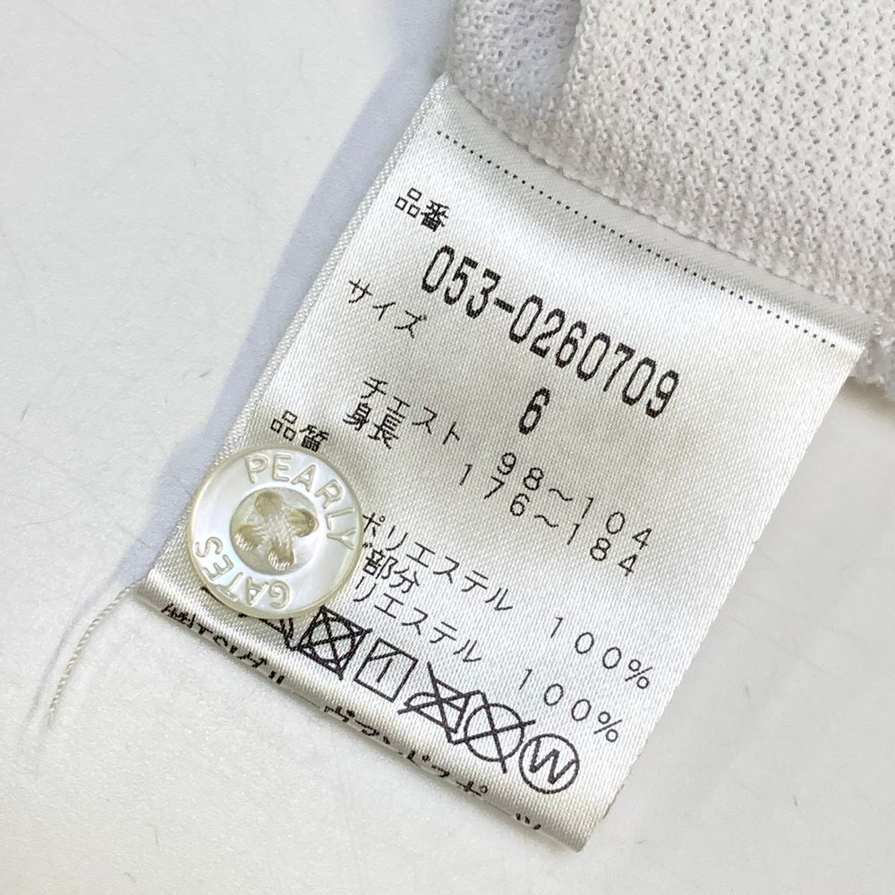 パーリーゲイツ ゴルフウェア トップス ポロシャツ ホワイト　Lサイズ サイズ：1 PEARLY GATES パーリーゲイツ 半袖ポロシャツ バック