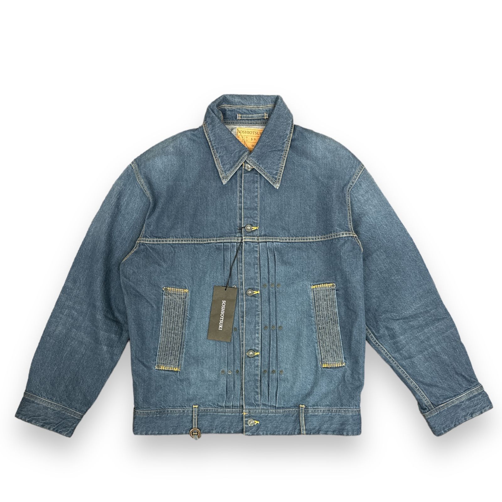 定価61600円 新品 SOSHIOTSUKI 23AW The BDH Denim Jacket Wide ワイドデニムジャケット Gジャン  ソウシオオツキ S23AW22DNM-WSH インディゴ 44 71663A6 - メルカリ