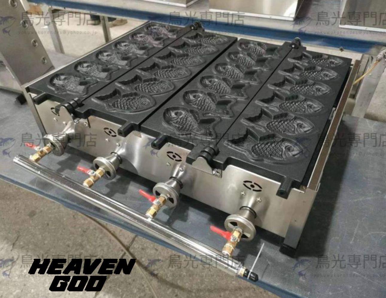 入手困難！LPガス たい焼き器 6匹×2連 12匹焼ける！ 鯛