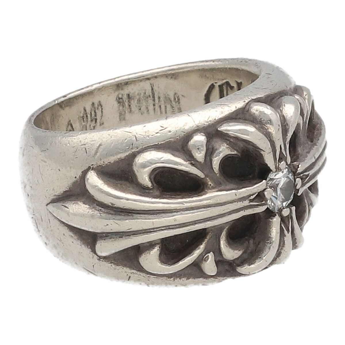 クロムハーツ クロスリング 中古】 CHROME HEARTS クロムハーツ フローラルクロス リング