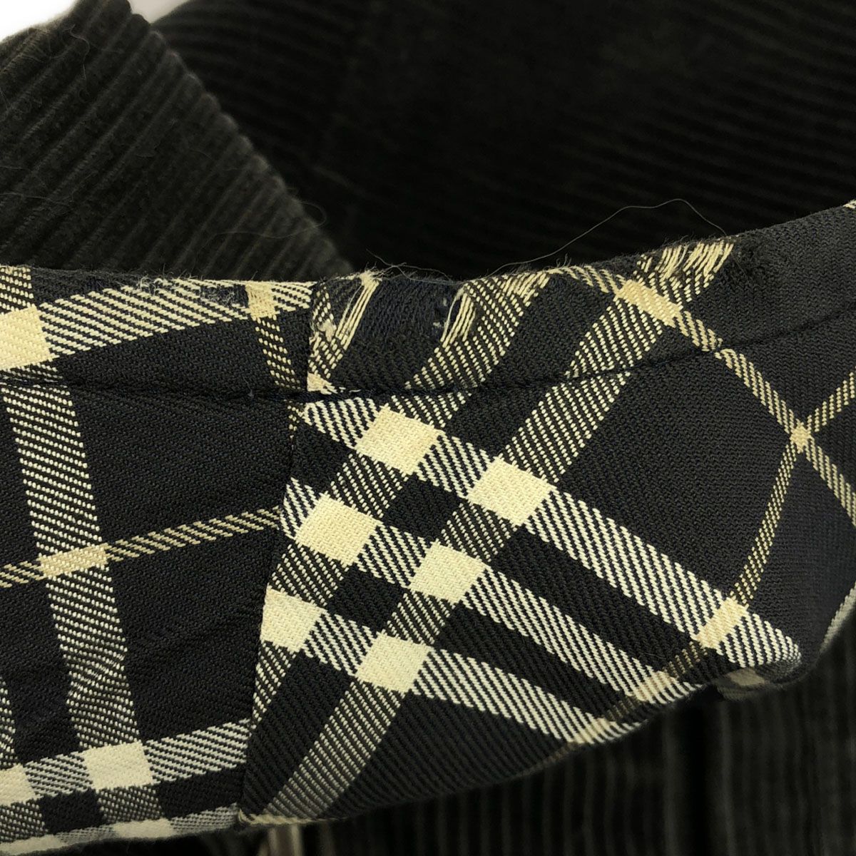 BURBERRY バーバリー ベスト トップス  裏地チェック コーデュロイ F 送料 無料 通販ファッション - BURBERRY バーバリー ベスト